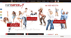 Desktop Screenshot of fandance.pl