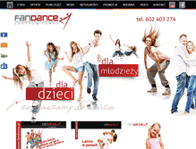 Tablet Screenshot of fandance.pl